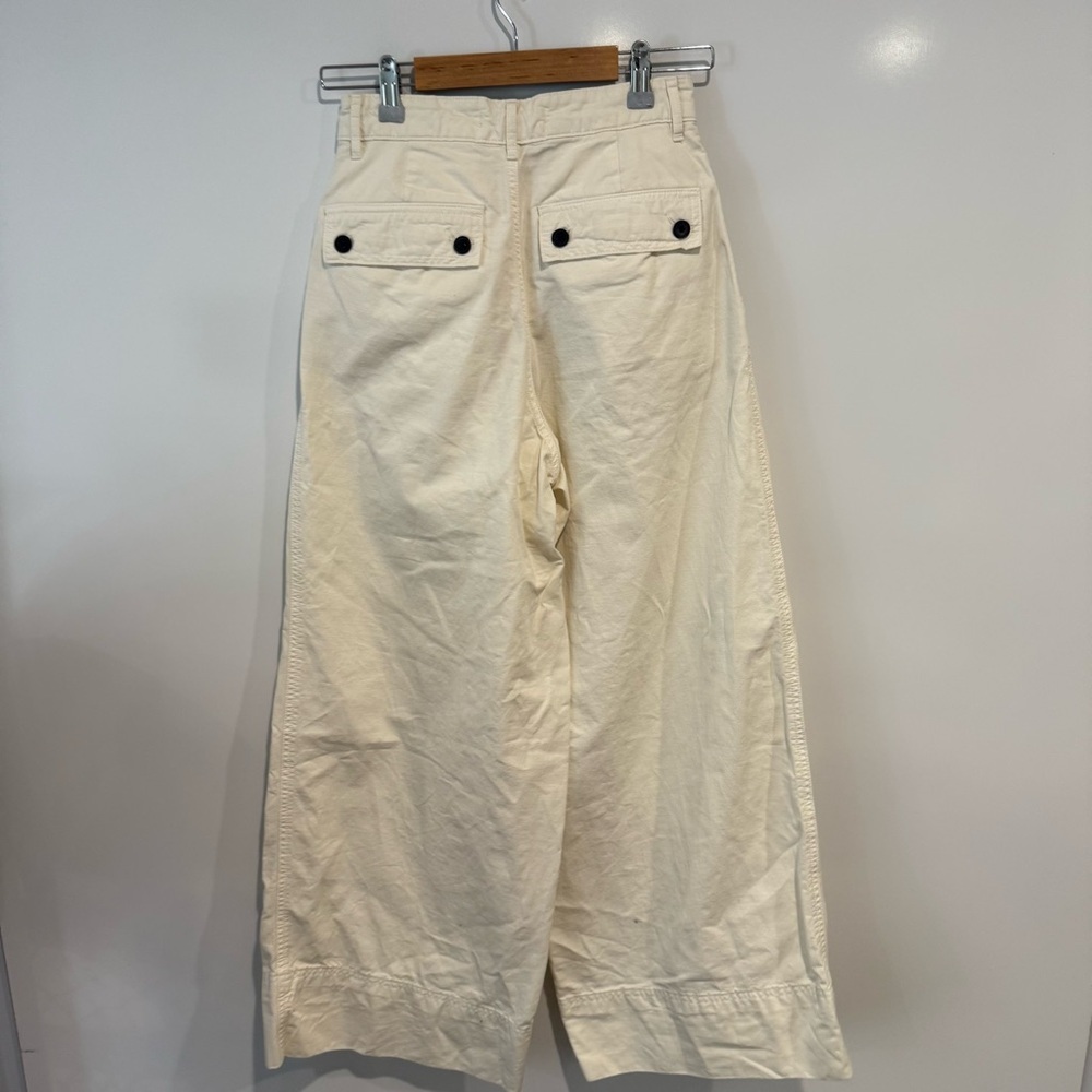 Everlane The Tourist Pant Cream High-Waisted Wide-Leg Pants - Picture 5 of 10